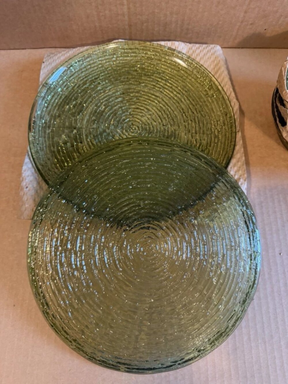 VTG Anchor Hocking Soreno 20pc Luncheon Set - Avocado Green - Picture 4 of 16
